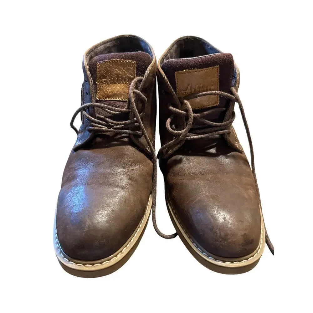 Arkbird Chukka Comfort Leather  Shoe Men Size 9 Brown